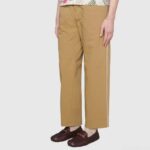 Gucci Men Leather Driver Web Cocoa Soft Calf Enameled Interlocking G Horsebit - Image 11