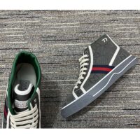 Gucci Men Off The Grid High Top Gucci Tennis 1977 Rubber Sole Flat 2 Cm Heel (10)