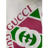 Gucci Men Vintage Logo Cotton Sweatshirt White Heavy Felted Jersey (2)