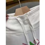 Gucci Women GG Vintage Logo Cotton Sweatshirt White Heavy Felted Jersey - Image 4