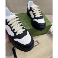 Gucci Unisex Ace GG Embossed Sneaker Interlocking G Print Rubber Mid 5.6 Cm Heel (11)