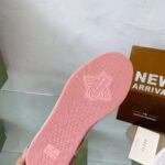 Gucci Unisex Basket Sneaker Blue Demetra White Mesh Rubber Interlocking G Low Heel - immagine 10