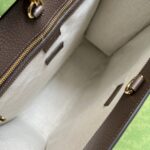 Gucci Unisex GG Cherry Print Medium Tote Beige Ebony GG Supreme Canvas – Image 9