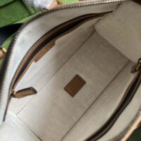 Gucci Unisex GG Mini Canvas Top Handle Bag Double G Black Original GG Canvas (3)