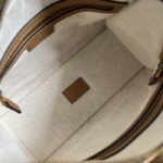 Gucci Unisex GG Mini Top Handle Bag Double G Light Brown Smooth Leather – Bild 10