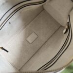 Gucci Unisex GG Mini Top Handle Bag Double G White Smooth Leather - Image 9
