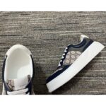 Gucci Unisex GG Sneaker Beige Blue Supreme Canvas Rubber Mid 5.5 Cm Heel - Image 8