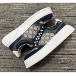 Gucci Unisex GG Sneaker Beige Blue Supreme Canvas Rubber Mid 5.5 Cm Heel - Image 6