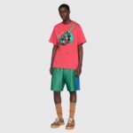 Gucci Unisex GG The North Face x Gucci Belt Bag Black Green Leather Zipper Closure - immagine 12