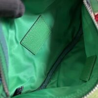 Gucci Unisex GG The North Face x Gucci Belt Bag Black Green Leather Zipper Closure (3)