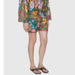 Gucci Unisex GG Thong Web Sandal Interlocking G Leather Sole Square Toe Flat - Image 11