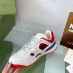 Gucci Unisex Gucci Basket Sneaker Red Mesh Rubber Sole Low 3.3 Cm Heel - immagine 7