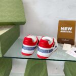 Gucci Unisex Gucci Basket Sneaker Red Mesh Rubber Sole Low 3.3 Cm Heel - immagine 5