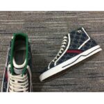 Gucci Unisex Gucci Tennis 1977 Sneaker Navy Rubber Sole Flat 2 Cm Heel - Image 8