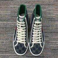 Gucci Unisex Gucci Tennis 1977 Sneaker Navy Rubber Sole Flat 2 Cm Heel (3)