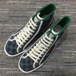 Gucci Unisex Gucci Tennis 1977 Sneaker Navy Rubber Sole Flat 2 Cm Heel - Image 4