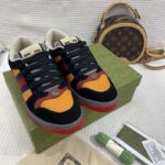 Gucci Unisex Lovelight Screener Sneaker Black Suede Rubber Sole Low 3.3 Cm Heel - Image 3