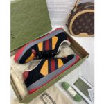 Gucci Unisex Lovelight Screener Sneaker Black Suede Rubber Sole Low 3.3 Cm Heel - Image 10