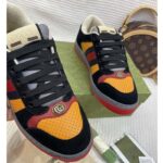 Gucci Unisex Lovelight Screener Sneaker Black Suede Rubber Sole Low 3.3 Cm Heel - Image 6