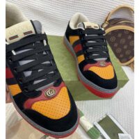 Gucci Unisex Lovelight Screener Sneaker Black Suede Rubber Sole Low 3.3 Cm Heel (3)