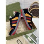 Gucci Unisex Lovelight Screener Sneaker Black Suede Rubber Sole Low 3.3 Cm Heel - Image 9