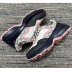 Gucci Unisex Rhyton Sneaker Beige Blue GG Supreme Canvas Rubber Sole Mid Heel - Bild 6