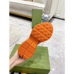 Gucci Unisex Rhyton Sneaker Beige Brick Red GG Supreme Canvas Low Heel – Image 8