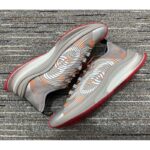 Gucci Unisex Run Sneaker Grey Orange GG Technical Knit Fabric Rubber Interlocking G - Image 2