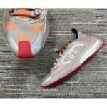 Gucci Unisex Run Sneaker Grey Orange GG Technical Knit Fabric Rubber Interlocking G - Image 8