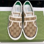 Gucci Unisex Tennis 1977 Sneaker Beige Ebony Jumbo GG Canvas Low 3 Cm Heel - Bild 3