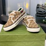 Gucci Unisex Tennis 1977 Sneaker Beige Ebony Jumbo GG Canvas Low 3 Cm Heel - Bild 6