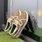 Gucci Unisex Tennis 1977 Sneaker Beige Ebony Jumbo GG Canvas Low 3 Cm Heel - Bild 5