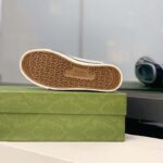 Gucci Unisex Tennis 1977 Sneaker Beige Ebony Jumbo GG Canvas Low 3 Cm Heel - Bild 8