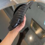 Gucci Women GG Crocodile Print Pump Square Toe Leather Sole Mid 7.6 Cm Heel - Image 8