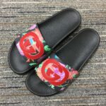 Gucci Women GG Ken Scott Print Slide Sandal Interlocking G Patch Flat - Bild 3