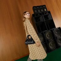 Gucci Women GG Matelassé Leather Mini Bag Black Double G (9)