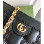 Gucci Women GG Matelassé Leather Small Bag Black Double G – Image 8