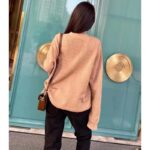 Gucci Women GG Wool Cardigan Beige V-Neck Collar Two Front Pockets – Image 13