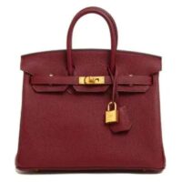 Hermes Birkin 30 Bag in Epsom Leather with Gold Hardware-Maroon (7)