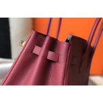 Hermes Women Birkin 30 Bag in Epsom Leather with Gold Hardware-Maroon - Image 6