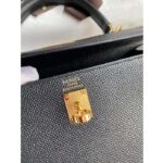 Hermes Women Kelly Sellier 32 Bag in Togo Leather with Gold Hardware-Black - immagine 9