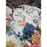 Louis Vuitton LV Men Classic Shirt Flowers Tapestry Cotton Silk Multicolor Regular Fit (12)