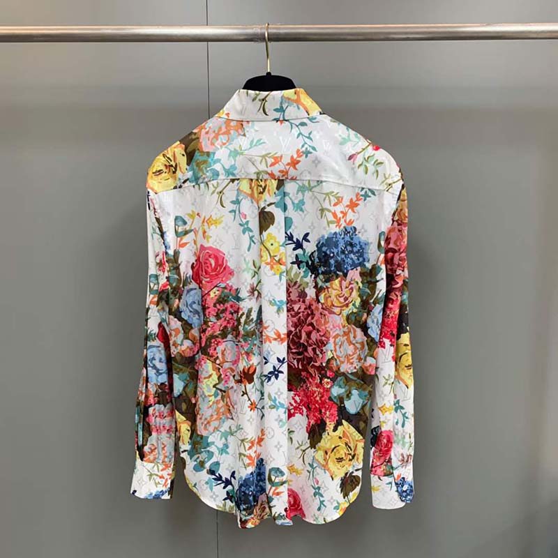 Shop Louis Vuitton Flower Patterns Silk Long Sleeves Cotton Luxury Shirts  (1AAGL3, 1AAGL2, 1AAGL1, 1AAGL0, 1AAGKZ, 1AAGKY, 1AAGKX, 1AAGKW) by 碧aoi