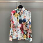 Louis Vuitton LV Women Classic Shirt Flowers Tapestry Cotton Silk Multicolor Regular Fit - Imagen 4