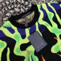 Louis Vuitton LV Men Graphic Crewneck Wool Green Blue Black Multicolor Regular Fit (12)