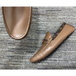 Louis Vuitton LV Men Hockenheim Moccasin Cognac Brown Calf Leather Monogram Canvas - Imagen 9