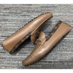 Louis Vuitton LV Men Hockenheim Moccasin Cognac Brown Calf Leather Monogram Canvas - Imagen 6