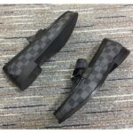 Louis Vuitton LV Men Major Loafer Damier Canvas Graphite Moccasin LV Initials - Imagen 5