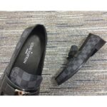 Louis Vuitton LV Men Major Loafer Damier Canvas Graphite Moccasin LV Initials - Imagen 10