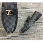 Louis Vuitton LV Men Major Loafer Damier Canvas Graphite Moccasin LV Initials - Imagen 9